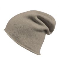 alt="Luksusowa czapka kaszmirowa beżowa damska krasnal puszysta i ciepła"