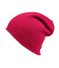 alt="Elegancka czapka kaszmirowa dusty pink damska krasnal puszysta i ciepła"