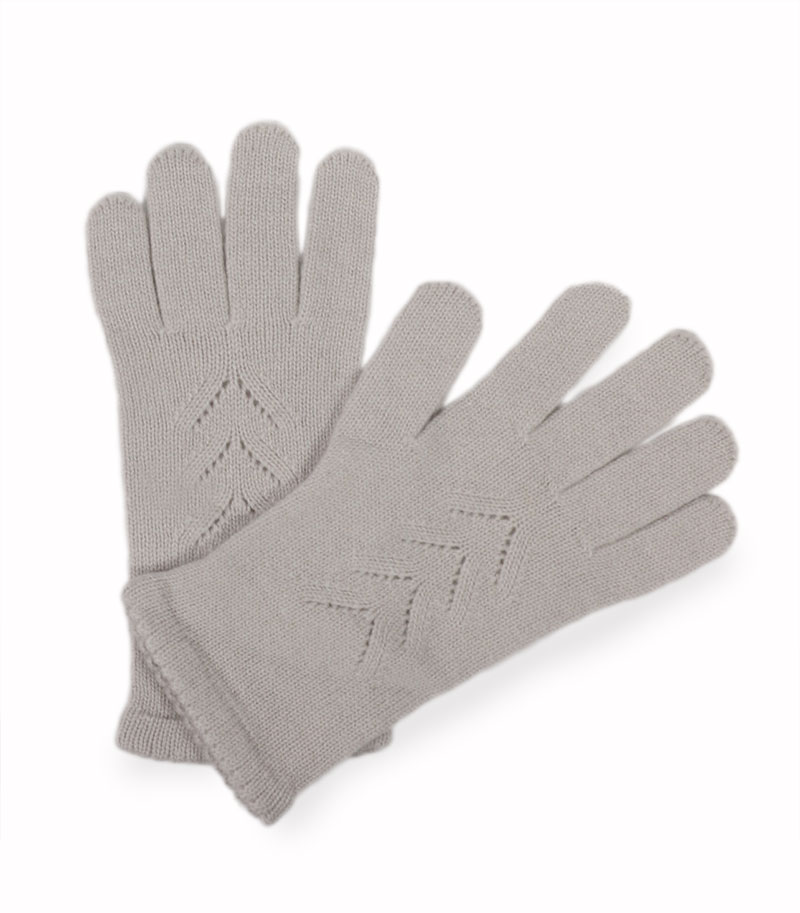 alt="Kaszmirowe rękawiczki z wzorem cappuccino-eleganckie i delikatne"