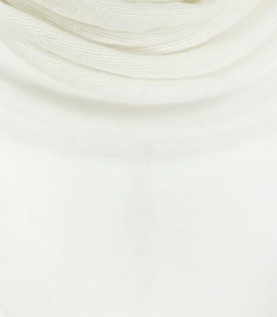 szal kaszmirowy chusta w kolorze biala