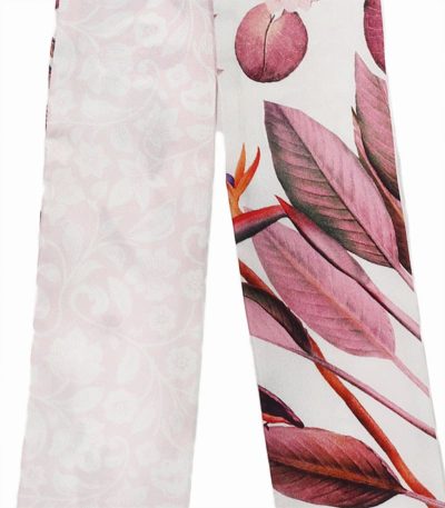 Elegancka apaszka twilly z jedwabiu włoska kremowa